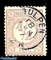 Netherlands, Kleinrond Cancellations 1887 Kleinrond GULPEN On NVPH No. 30, Used - Otros & Sin Clasificación