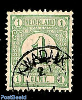 Netherlands, Kleinrond Cancellations 1891 Kleinrond KWADIJK On NVPH No. 31, Used - Otros & Sin Clasificación
