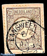 Netherlands, Kleinrond Cancellations 1899 Kleinrond LANGWEER On NVPH No. 33a, Used - Andere & Zonder Classificatie
