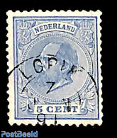 Netherlands, Kleinrond Cancellations 1891 Kleinrond LOPIK  On NVPH No. 19, Used - Autres & Non Classés