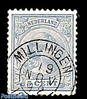 Netherlands, Kleinrond Cancellations 1892 Kleinrond MILLINGEN On NVPH No. 35, Used - Other & Unclassified