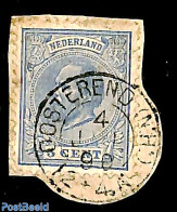 Netherlands, Kleinrond Cancellations 1890 Kleinrond OOSTEREND On NVPH No. 19, Used - Andere & Zonder Classificatie