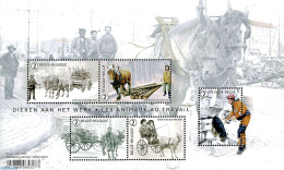 Belgium 2019 Animals At Work 5v M/s, Mint NH, Nature - Animals (others & Mixed) - Cattle - Dogs - Horses - Nuevos