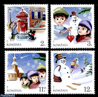 Romania 2018 Christmas 4v, Mint NH, Nature - Religion - Dogs - Christmas - Unused Stamps