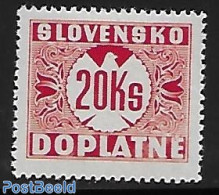 Slovakia 1939 Postage Due 1v., Mint NH - Andere & Zonder Classificatie