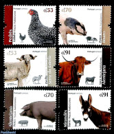 Portugal 2019 Autochtone Races 6v, Mint NH, Nature - Birds - Cattle - Nuevos