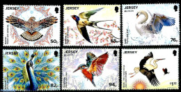 Jersey 2019 National Birds 6v, Mint NH, History - Nature - Europa (cept) - Birds - Birds Of Prey - Kingfishers - Jersey