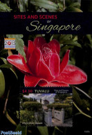 Tuvalu 2015 Sites And Scenes Of Singapore S/s, Mint NH, Nature - Flowers & Plants - Philately - Autres & Non Classés