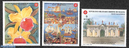 Sovereign Order Of Malta 2000 Art 3v, Mint NH, Transport - Ships And Boats - Art - Modern Art (1850-present) - Barcos