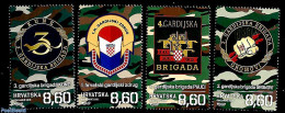 Croatia 2019 Brigades In Independence War 4v, Mint NH, History - Coat Of Arms - Militarism - Militaria