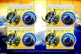 Slovakia 2019 Joint Issue With Slovenia M/s, Mint NH, Science - Various - Astronomy - Weights & Measures - Joint Issues - Ongebruikt