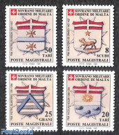 Sovereign Order Of Malta 1994 Coat Of Arms 4v, Mint NH, History - Coat Of Arms - Otros & Sin Clasificación