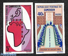 Cameroon 1965 Europafrique 2v, Imperforated, Mint NH, History - Various - Afriqueeurope - Maps - Autres & Non Classés