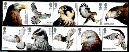 Great Britain 2019 Birds Of Prey 10v (2x[::::]), Mint NH - Unused Stamps