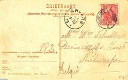 Netherlands 1906 Postcard To Antwerpen From Railway Haarlem-Zandvoort, Postal History - Brieven En Documenten