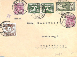 Netherlands 1924 Letter From Rotterdam To Magdeburg, Postal History - Cartas & Documentos
