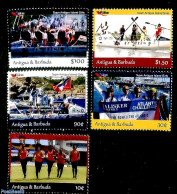 Antigua & Barbuda 2019 Rowing The Atlantic 5v, Mint NH, Sport - Transport - Kayaks & Rowing - Ships And Boats - Rudersport