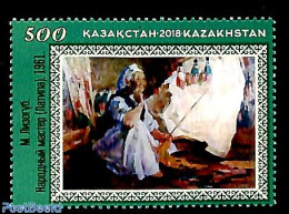 Kazakhstan 2018 125 Years Latipa Khodzhikova 1v, Mint NH, Art - Paintings - Kazakistan