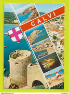 Haute Corse CALVI N°10 20 0224 Multi Vues écrite Années 80 - Calvi