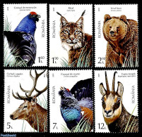 Romania 2019 Protected Fauna 6v, Mint NH, Nature - Animals (others & Mixed) - Bears - Birds - Cat Family - Deer - Poul.. - Nuovi