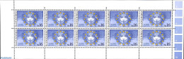 Slovakia 1999 European Council M/s With Blue Boxes On Right Border, Mint NH, History - Europa Hang-on Issues - Neufs