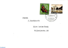 Switzerland 1955 Letter From RHEINAU To Zürich, Postal History - Cartas & Documentos