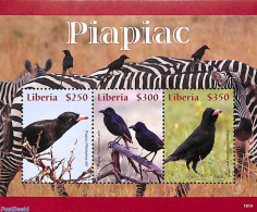 Liberia 2019 Piapiac 3v M/s, Mint NH, Nature - Birds - Andere & Zonder Classificatie