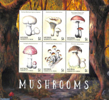 Saint Vincent & The Grenadines 2019 Mustique, Mushrooms 6v M/s, Mint NH, Nature - Mushrooms - Champignons
