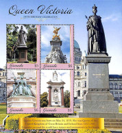 Grenada 2019 Queen Victoria 4v M/s, Mint NH, History - Kings & Queens (Royalty) - Art - Sculpture - Royalties, Royals