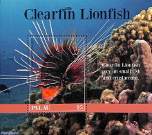Palau 2019 Clearfin Lionfish S/s, Mint NH, Nature - Fish - Fishes