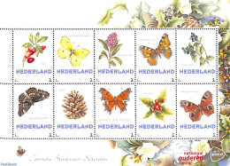 Netherlands - Personal Stamps TNT/PNL 2014 Janneke Brinkman-Salentijn 10v M/s S-a, Mint NH, Nature - Butterflies - Flo.. - Other & Unclassified