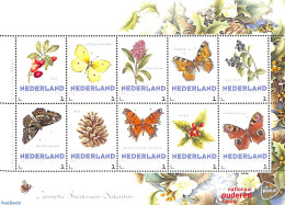 Netherlands - Personal Stamps TNT/PNL 2014 Janneke Brinkman-Salentijn 10v M/s S-a, Mint NH, Nature - Butterflies - Flo.. - Andere & Zonder Classificatie