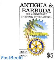 Antigua & Barbuda 1995 90 Years Rotary 1v, Imperforated, Mint NH, Various - Rotary - Rotary, Lions Club