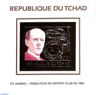 Chad 1984 P.P. Harris S/s, Imperforated, Gold, Mint NH, Various - Rotary - Andere & Zonder Classificatie
