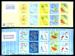 Japan 2019 Summer Greetings 2 M/s S-a, Mint NH, Nature - Various - Fish - Greetings & Wishing Stamps - Unused Stamps