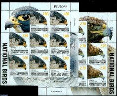Bosnia Herzegovina - Serbian Adm. 2019 Europa, Birds Of Prey 2 M/s, Mint NH, History - Nature - Europa (cept) - Birds .. - Schriftsteller