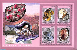 Grenada Grenadines 2014 Rocks And Minerals 4v M/s, Mint NH, History - Geology - Grenada (1974-...)