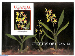 Uganda 1989 Flowers S/s, Imperforated, Mint NH, Nature - Flowers & Plants - Other & Unclassified