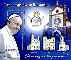 Romania 2019 Pope's Visit, Joint Issue Vatican S/s, Mint NH, Religion - Various - Pope - Religion - Joint Issues - Ongebruikt