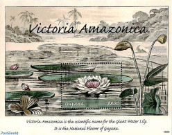 Guyana 2019 Victoria Amazonica S/s, Mint NH, Nature - Flowers & Plants - Guiana (1966-...)