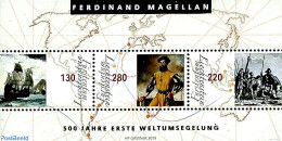 Liechtenstein 2019 First Sailing Around The World S/s, Mint NH, History - Transport - Explorers - Ships And Boats - Ungebraucht