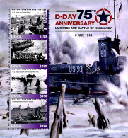 Liberia 2019 D-Day 4v M/s, Mint NH, History - Transport - Militarism - World War II - Ships And Boats - Militaria
