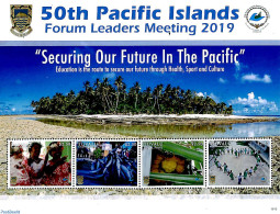 Tuvalu 2019 Pacific Forum Leaders Meeting 4v M/s, Mint NH - Otros & Sin Clasificación