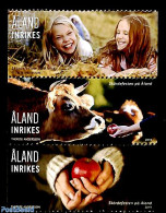 Aland 2019 Harvest 3v (from Booklet), Mint NH, Nature - Cattle - Fruit - Obst & Früchte