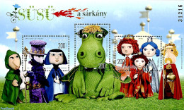 Hungary 2019 Susu The Dragon S/s, Mint NH, Art - Children's Books Illustrations - Ongebruikt