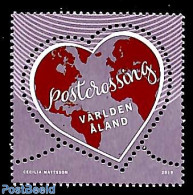 Aland 2019 Postcrossing 1v, Mint NH, Various - Post - Maps - Correo Postal