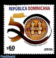 Dominican Republic 2019 Numismatic Society 1v, Mint NH, Various - Money On Stamps - Münzen