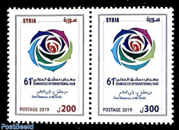 Syria 2019 Damascus Int. Fair 2v [:], Mint NH, Various - Export & Trade - Fábricas Y Industrias
