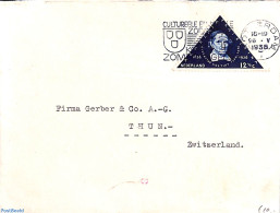 Netherlands 1936 NVPH No. 288 On Cover To Thun, Postal History - Brieven En Documenten