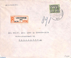Netherlands 1943 Registered Mail With NVPH No. 361, Postal History - Briefe U. Dokumente